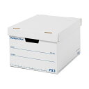 【送料無料】フェローズ バンカーズボックス 703sボックス A4 ふた付 ホワイト/ブルー 1006001 1セット(15個:3個×5パック) おすすめ 人気...