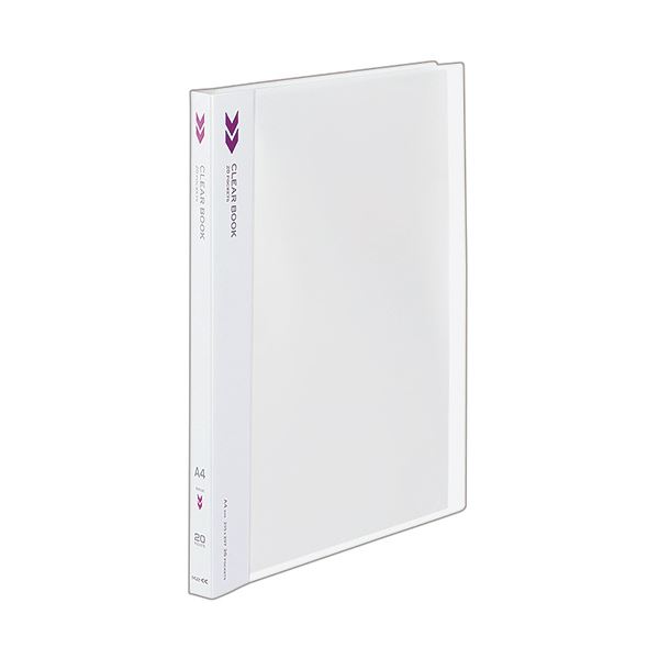 【送料無料】(まとめ) コクヨ クリヤーブック(クリアブック)(K2) 固定式 A4タテ 20ポケット 背幅18mm 中紙なし 透明 K2ラ-K20T 1冊[×...