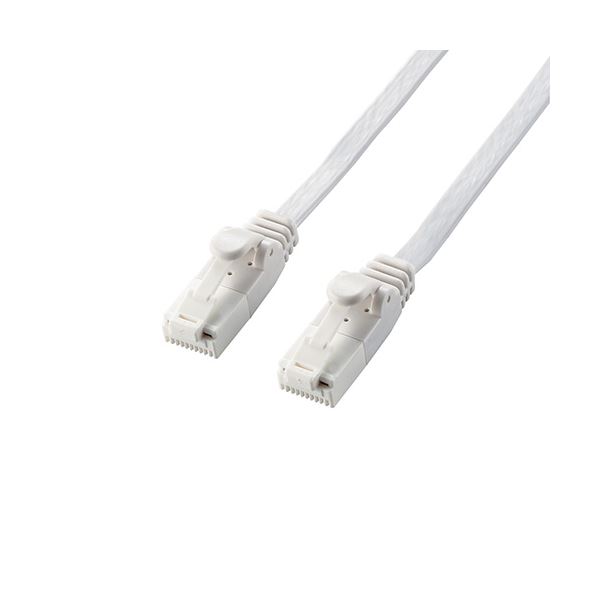 ̵(ޤȤ) 쥳 LAN֥/CAT6A/ޤɻ/եå/5.0m/ۥ磻 LD-GFAT/WH50[2å] ...