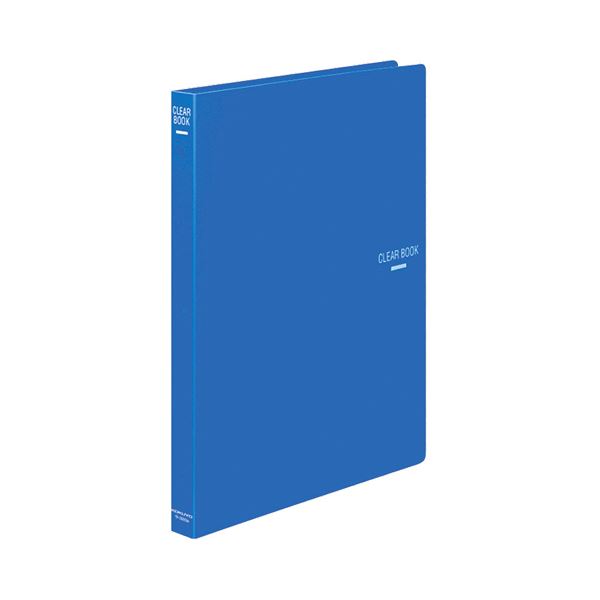 【送料無料】(まとめ) コクヨ クリヤーブック(クリアブック)(替紙式) A4タテ 30穴 18ポケット付属 背幅27mm 青 ラ-320B 1冊[×10セット...