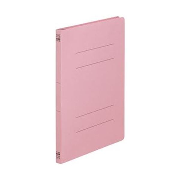 【送料無料】(まとめ) TANOSEE フラットファイル(ノンステープルタイプ) A4タテ 150枚収容 背幅18mm ピンク 1パック(10冊) [×50セッ...