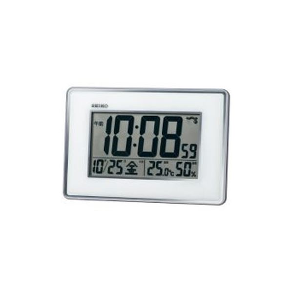 (まとめ)セイコークロック掛置兼用電波時計SQ443S【times;5セット】