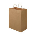 【送料無料】TANOSEE 紙手提袋 丸紐マチ広・大 ヨコ350×タテ440×マチ幅210mm 茶無地 1セット(300枚:50枚×6パック) おすすめ 人気 ...