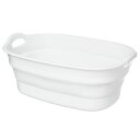 【送料無料】ランドリーバスケット バケツ 23L ホワイト 8個セット 折りたたみ 日本製 コンパクト 携帯便利 ソフトタブ ワイド アウトドア おすすめ 人気...