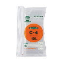 【おすすめ・人気】(まとめ) セイニチ ユニパック チャック付 ポリエチレン ヨコ70×タテ100×厚み0.04mm C-4 1パック(100枚) [×5セット...