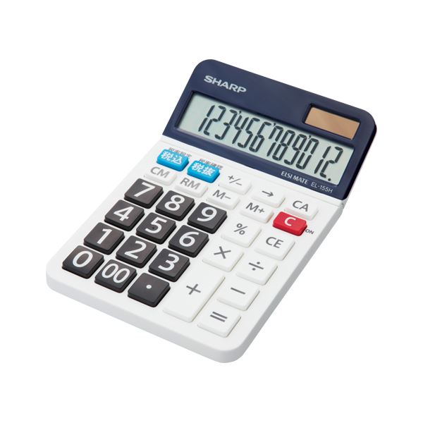 おすすめ・人気の商品■商品内容【ご注意事項】この商品は下記内容×3セットでお届けします。数字が見やすい大型表示。■商品スペック●外寸：幅108×奥169×高23.5mm●重量：150g●桁数：12桁●表示数字高：18mm●1メモリ●電源：太陽電池+LR44●表示部を自由な角度に調節できます■送料・配送についての注意事項●本商品の出荷目安は【1 - 4営業日　※土日・祝除く】となります。●お取り寄せ商品のため、稀にご注文入れ違い等により欠品・遅延となる場合がございます。●本商品は仕入元より配送となるため、沖縄・離島への配送はできません。[ EL-155HX ]