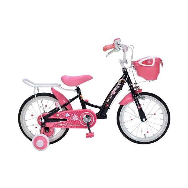 おすすめ人気MD-12子供用自転車16・補助輪付ブラック【代引不可】安い激安格安