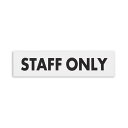 【送料無料】(まとめ) 光 アクリルマット板サイン STAFFONLY テープ付 タテ45×ヨコ180×厚み2mm 白 KMP1845-10 1枚[×30セット...