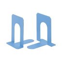 【送料無料】ライオン事務器 ブックエンド T型 特大 ライトブルー NO.9 1セット(20枚:2枚×10組) おすすめ 人気 安い 激安 格安 おしゃれ 誕生...