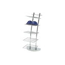 【送料無料】シューズラック 下駄箱 約幅33×奥行43×高さ80cm シルバー スチール トレーラック 組立品 玄関 エントランス 入口おすすめ 人気 安い 激...