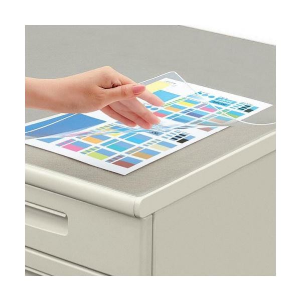 【送料無料】コクヨ デスクマット軟質(オレフィン・透明) ダブル(下敷付) 1187×587mm ウォームグレー マ-1826M 1枚 おすすめ 人気 安い 激...