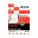 【送料無料】(まとめ) エーワン ラベルシール(プリンター兼用) ハイグレードタイプ マット紙・ホワイト A4 ノーカット 75301 1冊(20シート) [×...