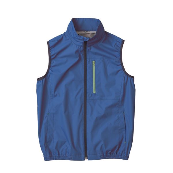 【おすすめ・人気】KU92140 空調服 R ポリエステル製 遮熱 タチエリ ベスト 服のみ ブルー L|安い 激安 格安