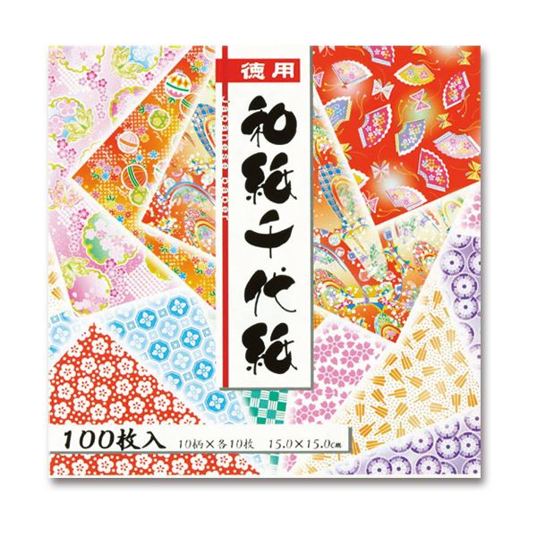 【送料無料】(まとめ) トーヨー 徳用和紙千代紙 15×15cm10柄 018033 1パック(100枚) [×30セット]　おすすめ 人気 安い 激安 格安 おしゃれ 誕生日 プレゼント ギフト 引越し 新生活 ホワイトデー