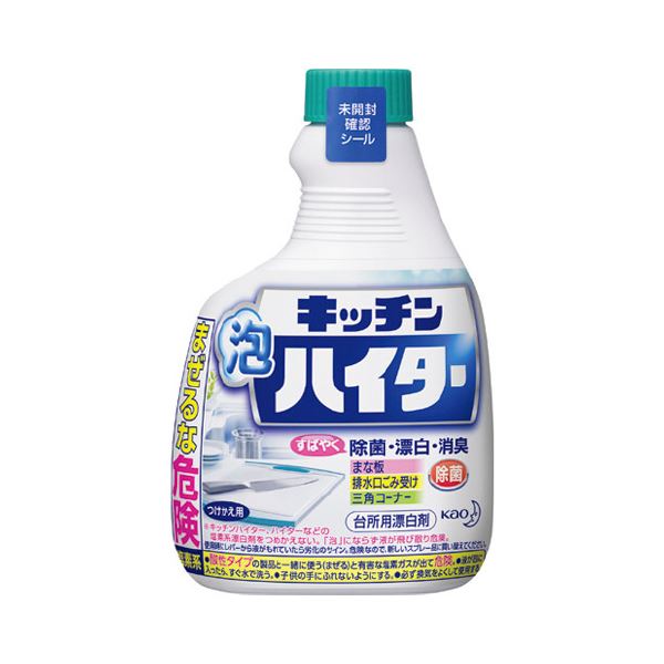 【ポイントアップ中】[送料無料] （まとめ）キッチン泡ハイター 詰替用 400ml 12本【×2セット】　おすすめ 生活用品 インテリア 雑貨 キッチン 食器 キッチン洗剤 クリーナー 人気 クチコミ 激安 格安 安い