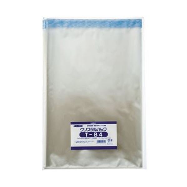 【送料無料】(まとめ) HEIKO クリスタルパックT(テープ付) T-B4 0.03×270×380+40mm #6743300 1パック(100枚) [×1...