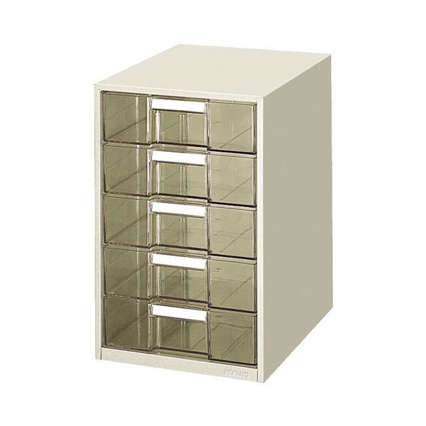 【送料無料】コクヨ レターケース透明プラスチック引き出しタイプ A4タテ 深型5段 ライトグレー LC-G205M 1台 おすすめ 人気 安い 激安 格安 おし...