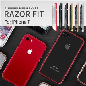 【ポイントアップ中】[送料無料] GAZE iPhone 8/7 アルミニウムバンパー Razor Fit ブラックレッド　おすすめ AV デジモノ モバイル 周辺機器 スマホケース iphoneケース アクセサリー 人気 クチコミ 激安 格安 安い