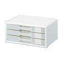 【送料無料】ライオン事務器 透明レターケースカド丸タイプ A4ヨコ 3段 ホワイト LA4-553W 1台 おすすめ 人気 安い 激安 格安 おしゃれ 誕生日 プレゼント ギフト 引越し 新生活 ホワイトデー(3)