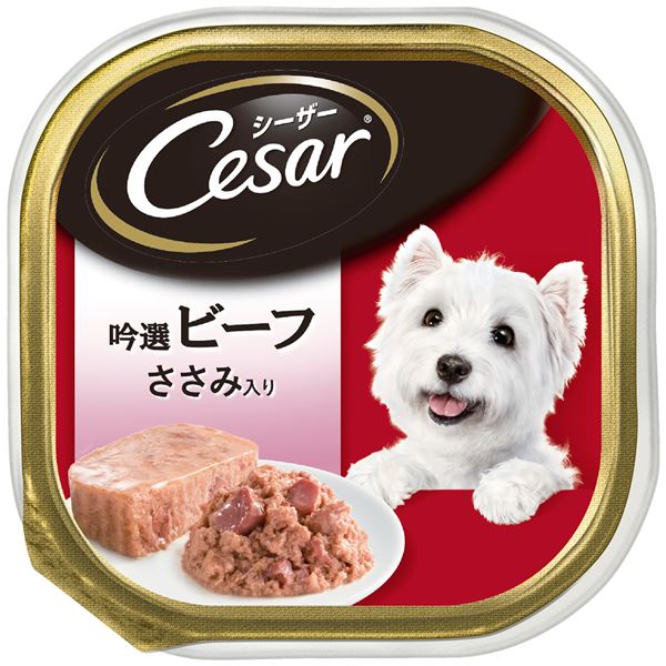 (まとめ)シーザー吟選ビーフささみ入り100g【times;96セット】【ペット用品・犬用フード】