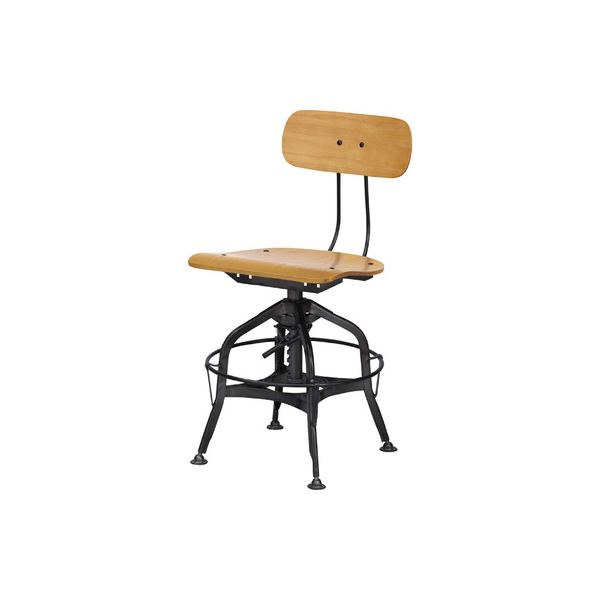 【おすすめ・人気】レトロモダン パーソナルチェア/ダイニングチェア 【ナチュラル】 幅50cm ラッカー塗装 スチール 〔キッチン 台所 店舗〕|安い 激安 格安