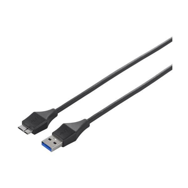 【送料無料】(まとめ) バッファロー ユニバーサルコネクタUSB3.0(A) オス-micro(B) オス ブラック 2m BSUAMBSU320BK 1本[×3セット]　お..