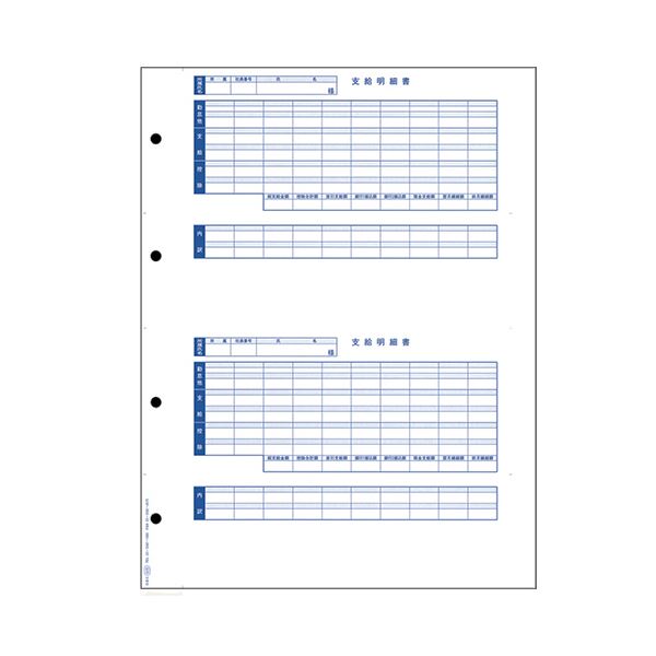 【送料無料】オービック単票封筒用支給明細書(内訳項目付) B4タテ 6235 1箱(300枚)　おすすめ 人気 安い 激安 格安 おしゃれ 誕生日 プレゼント ギフト 引越し 新生活 ホワイトデー