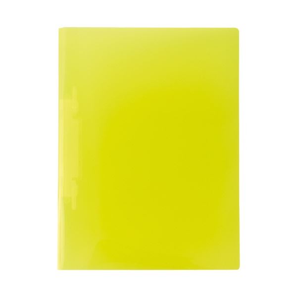 【送料無料】リヒトラブ ルーパーファイル(色透明表紙) A4タテ 2穴 100枚収容 クリスタルイエロー F-3006-5P-17 1セット(100冊:5冊×2...