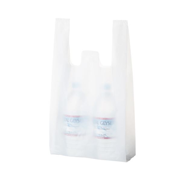 【送料無料】(まとめ) TANOSEE 乳白レジ袋 30号ヨコ260×タテ480×マチ幅130mm 1セット(1000枚:100枚×10パック) [×10セット...