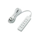 【送料無料】エレコム スイングプラグ電源タップ6個口 ホワイト 2.0m T-S02-2620WH 1セット(10個) おすすめ 人気 安い 激安 格安 おしゃ...