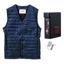 【送料無料】村上被服 1077 インナーヒートベスト ネイビー LL バッテリーセット(服:1077 + バッテリー:V1333) おすすめ 人気 安い 激安 ...