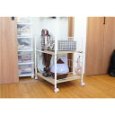 【おすすめ・人気】押入れ 収納ラック リビング収納 幅44cm×奥行58cm×高さ64cm ホワイト スチール キャスター付き マルチラック 収納ワゴン クローゼット収納 収納家具|安い 激安 格安