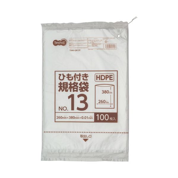 ̵(ޤȤ) TANOSEE HDPE ɳ13 襳260ߥ380߸0.01mm 1ѥå(100) [20å]...