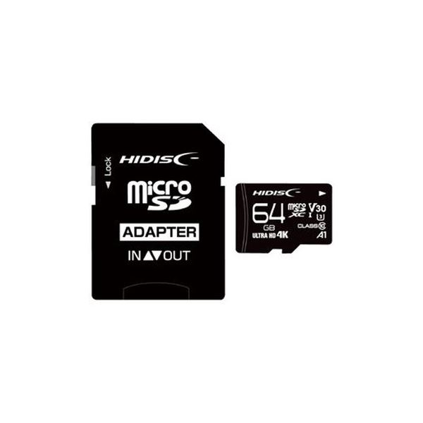 y߁ElCzi܂Ƃ߁jHIDISC microSDXCJ[h 64GB HDMCSDX64GCL10V30y~5Zbgz|  i