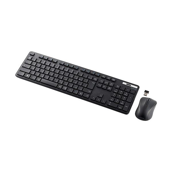【送料無料】エレコム 抗菌無線 薄型フルキーボード&マウス ブラック TK-FDM110MKBK 1セット おすすめ 人気 安い 激安 格安 おしゃれ 誕生日 プレゼント ギフト 引越し 新生活 ホワイトデー