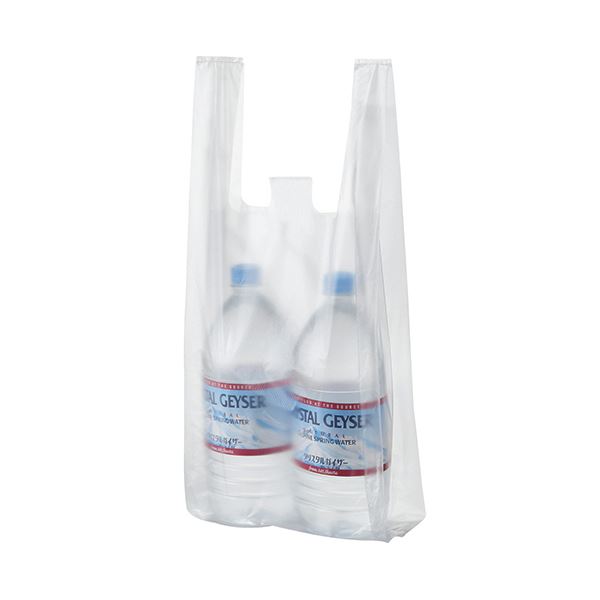 【送料無料】(まとめ) TANOSEE 半透明レジ袋 20号ヨコ210×タテ460×マチ幅130mm 1セット(1000枚:100枚×10パック) [×10セッ...