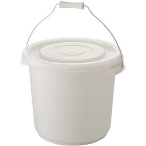 【送料無料】[18個セット] シールバケツ/フタ付きバケツ[グレー 9型] 約8.9L 金属製持ち手付き 丈夫 ス..