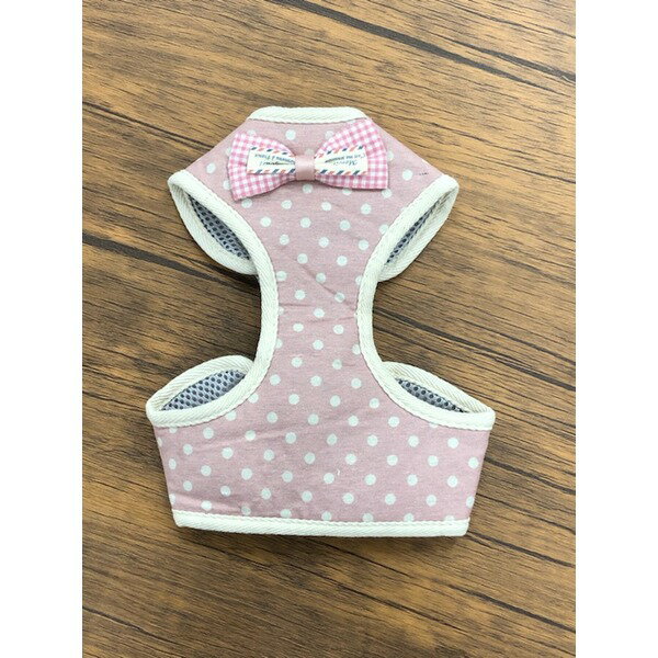【おすすめ・人気】Pet Harness（ペットハーネス）リード付き M ピンク×ドット|安い 激安 格安