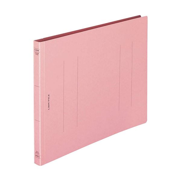【送料無料】(まとめ) ライオン事務器 フラットファイル(環境) 樹脂押え具 A4ヨコ 150枚収容 背幅18mm ピンク A-516KA4E 1冊[×50セッ...