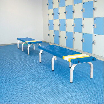 おすすめ 人気ホームベンチ/ベンチ椅子 【幅1500mm】 ブルー 屋内・屋外兼用 グリーン購入法適合品〔店舗 お店 施設〕安い 激安 格安