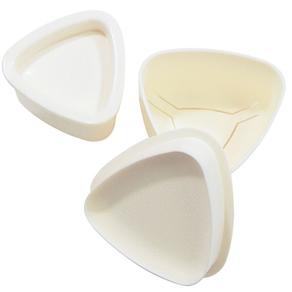 【送料無料】三角おにぎり型/おむすび型[大小2個セット] 大/約幅76cm 小/約幅63cm フッ素入りエンボス加工[200個セット] おすすめ 人気 安い 激安 格安 おしゃれ 誕生日 プレゼント ギフト 引越し 新生活 ホワイトデー