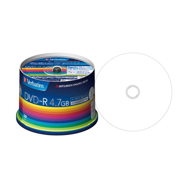 【送料無料】(まとめ) バーベイタム データ用DVD-R4.7GB 1-16倍速 スピンドルケース DHR47JP50V3 1パック(50枚) [×10セット]　おすすめ..