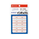 【送料無料】(まとめ) ニチバン マイタック インデックス 紙ラベル 大 27×34mm 赤枠 ML-133R 1パック(180片:9片×20シート) [×50...