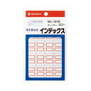【送料無料】(まとめ) ニチバン マイタック インデックス 紙ラベル 小 18×25mm 赤枠 ML-131R 1パック(352片:16片×22シート) [×5...