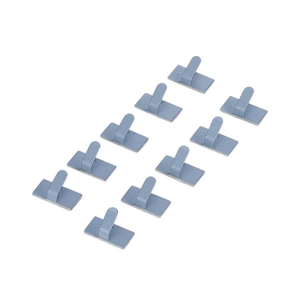 【送料無料】(まとめ) エレコム ケーブル結束フック10×20mm LD-US10 1パック(10個) [×30セット]　おす..