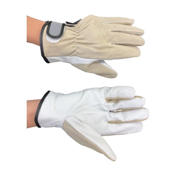 【おすすめ・人気】(まとめ) 三重化学工業 ミエローブ ニュークレスト LL ホワイト/ベージュ NO.906-LL 1双 【×5セット】|安い 激安 格安