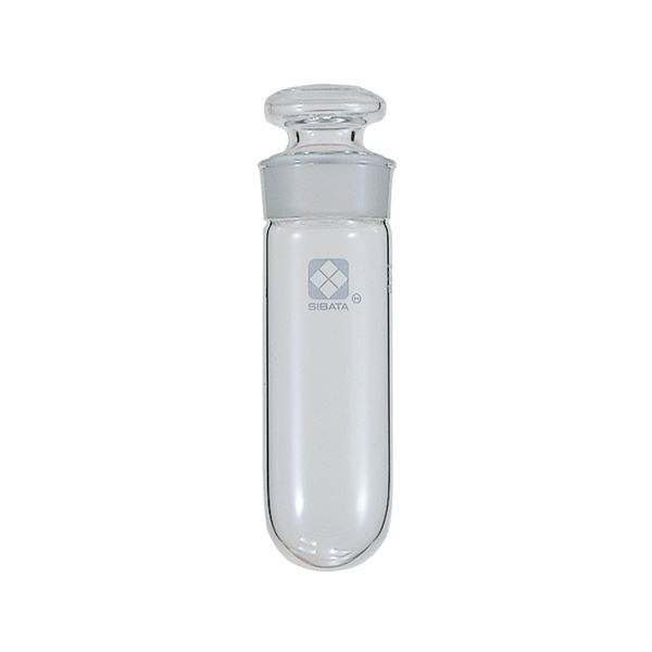 【おすすめ・人気】共通摺合共栓遠心沈殿管 丸底形 平栓付 目盛なし 50mL 【010280-29502】|安い 激安 格安