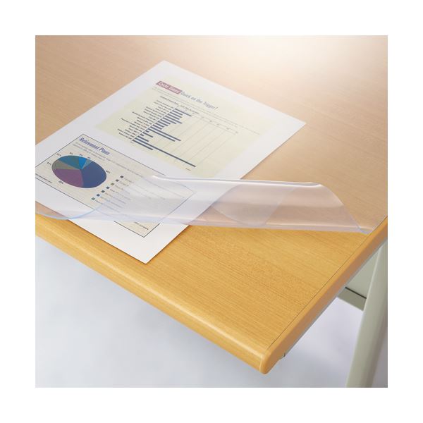 【送料無料】ライオン事務器 デスクマット再生オレフィン製 光沢仕上 シングル 1390×590×1.5mm No.146-SRK 1枚 おすすめ 人気 安い 激...