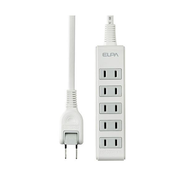 【おすすめ・人気】（まとめ）ELPA コンパクトタップ 5個口 5mLPT-505N(W) 1個【×5セット】|安い 激安 ..