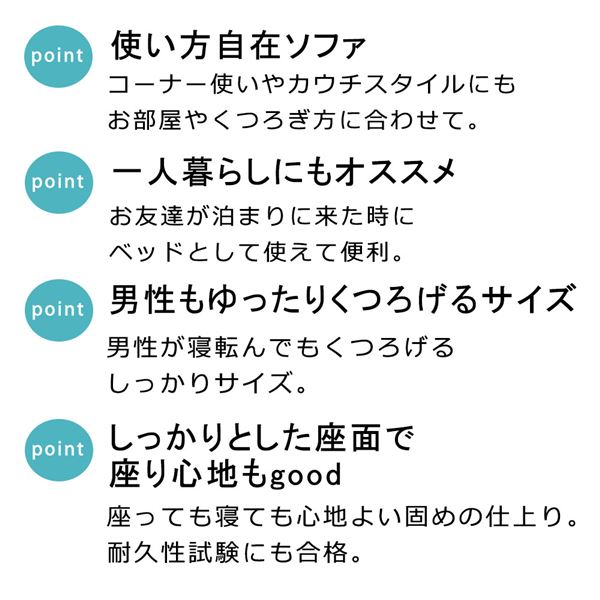 スタイリッシュソファベッド2人掛け~3人掛け用チャコールグレー